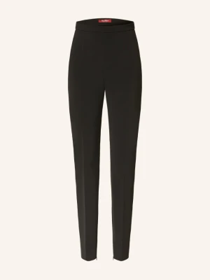 Max Mara Studio Spodnie Crespo schwarz CZARNY
