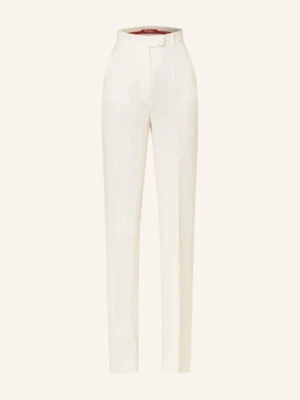 Max Mara Studio Spodnie Marlena Alcano Z Lnu weiss