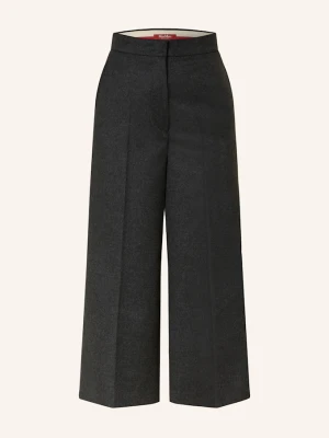 Max Mara Studio Spodnie Marlena Marengo Z Flaneli grau CZIEMNOSZARY