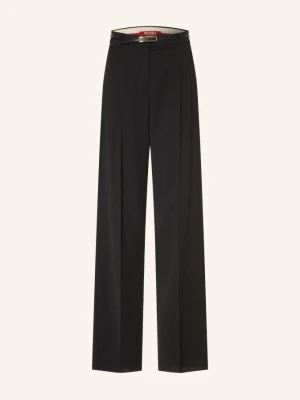 Max Mara Studio Spodnie Typu Marlena Abetaia schwarz CZARNY
