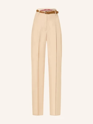Max Mara Studio Spodnie Typu Marlena Adunco beige