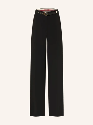 Max Mara Studio Spodnie Typu Marlena Amico schwarz CZARNY