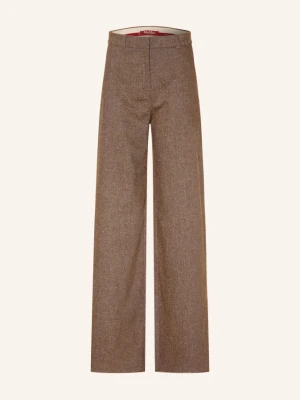 Max Mara Studio Spodnie Typu Marlena Gioia braun