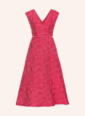 Max Mara Studio Sukienka Koktajlowa Valdese Z Żakardu pink