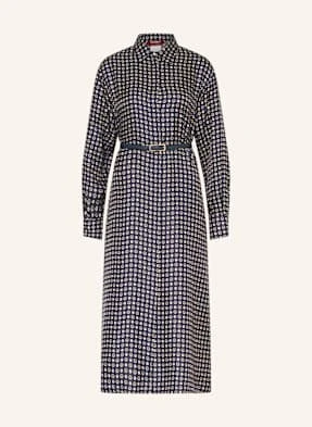 Max Mara Studio Sukienka Koszulowa Mister Z Jedwabiu blau