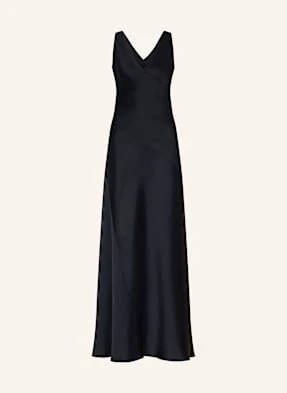 Max Mara Studio Sukienka Satynowa Pilly blau