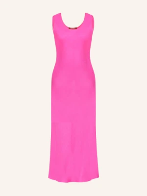 Max Mara Studio Sukienka Ultimo Z Lnem pink
