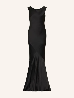 Max Mara Studio Sukienka Wieczorowa Rum schwarz CZARNY