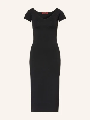 Max Mara Studio Sukienka Z Dzianiny Cabina schwarz