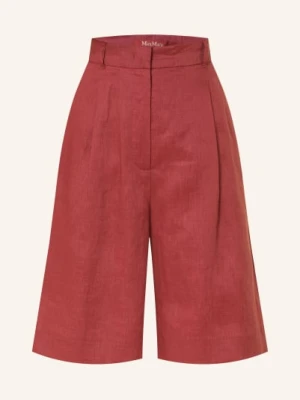 Max Mara Studio Szorty Lniane Caravan rot