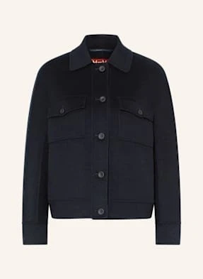 Max Mara Studio Żakiet Pudełkowy Fiero blau