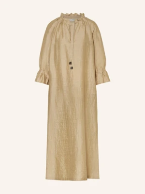 Max Mara Sukienka Jene Z Lnu I Jedwabiu beige