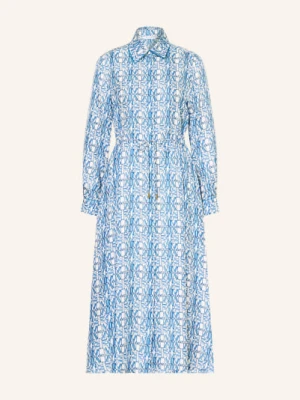 Max Mara Sukienka Koszulowa Faraone Z Jedwabiu blau