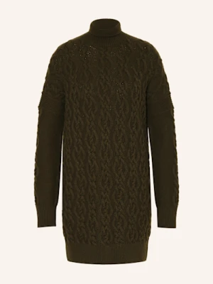 Max Mara Sukienka Z Dzianiny azzurro1234 Z Dodatkiem Kaszmiru gruen