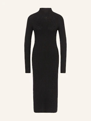 Max Mara Sukienka Z Dzianiny Zelanda Z Dodatkiem Kaszmiru schwarz