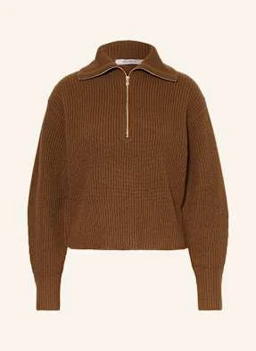 Max Mara Sweter Typu Troyer Nadar Z Dodatkiem Kaszmiru braun