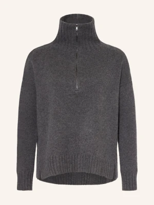 Max Mara Sweter Z Kaszmiru Typu Troyer Crasso grau SZARY