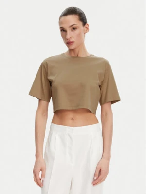 Max Mara T-Shirt 2516941098650 Brązowy Regular Fit