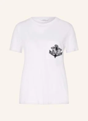 Max Mara T-Shirt Acacia Z Ozdobnymi Kamykami weiss