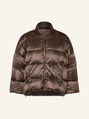Max Mara The Cube Kurtka Puchowa Meringa Z Rękawami 3 / 4 braun CIEMNOBRĄZOWY