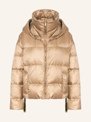 Max Mara The Cube Kurtka Puchowa Trebi Z Odpinanym Kapturem braun