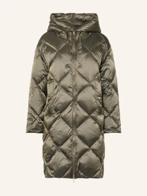 Max Mara The Cube Płaszcz Puchowy Trefe gruen OLIWKOWY