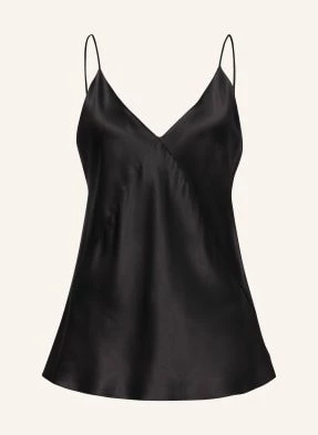 Max Mara Top Satynowy Metello schwarz