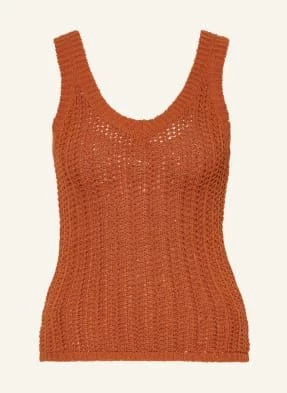 Max Mara Top Z Dzianiny Arrigo orange