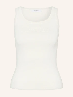 Max Mara Top Z Dzianiny Pentola weiss