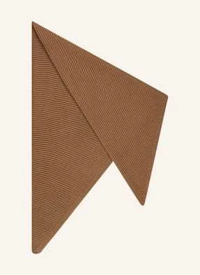 Max Mara Trójkątna Chusta Girotta braun