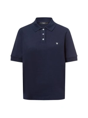 Weekend Max Mara Damska koszulka polo - Scena Kobiety Bawełna niebieski jednolity,