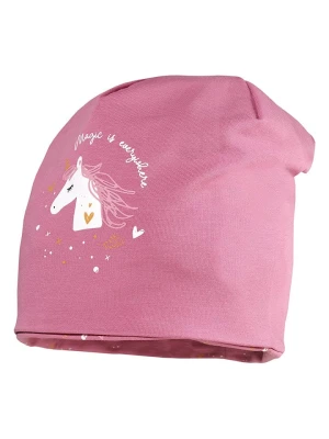 MaxiMo Dwustronna czapka beanie w kolorze jasnoróżowym rozmiar: 53 cm