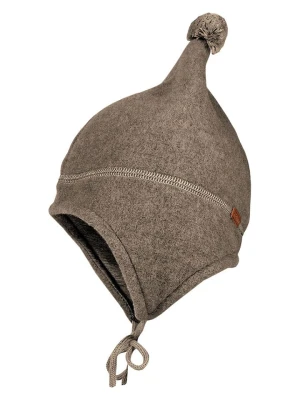 MaxiMo Wełniana czapka w kolorze jasnobrązowym rozmiar: 51 cm