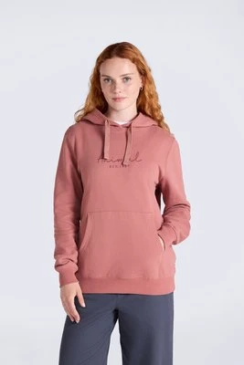 Maya damska bluza z kapturem i logo - Light Pink Animal