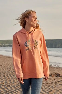 Maya damska bluza z kapturem z grafiką - Light Pink Animal