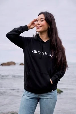 Maya damska organiczna bluza z kapturem - Black Animal