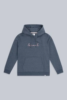 Maya damska organiczna bluza z kapturem - Blue Animal