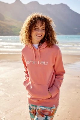 Maya damska organiczna bluza z kapturem - Pink Animal