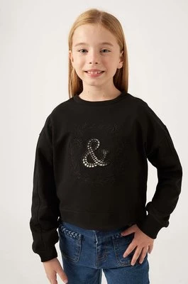 Mayoral bluza dziecięca kolor czarny z aplikacją