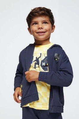 Mayoral bluza dziecięca kolor czarny z kapturem gładka