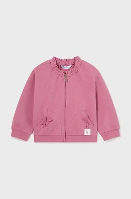 Mayoral bluza niemowlęca kolor różowy gładka