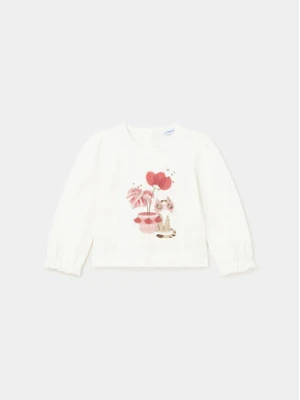 Mayoral Bluzka 1015 Écru Regular Fit