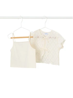 Mayoral Bluzka 3015 Beżowy Regular Fit