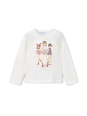 Mayoral Bluzka 4011 Biały Regular Fit