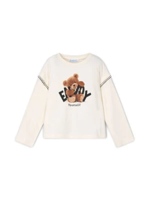 Mayoral Bluzka 4012 Écru Regular Fit