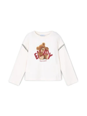 Mayoral Bluzka 4012 Écru Regular Fit