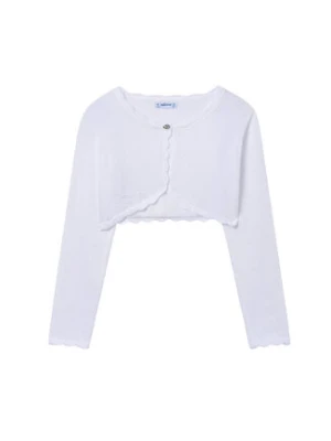 Mayoral Bolerko 332 Biały Regular Fit