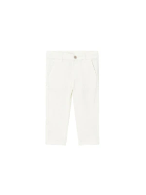 Mayoral Chinosy 522 Écru Slim Fit Kremowy