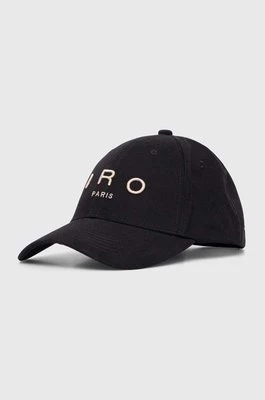 IRO czapka z daszkiem bawełniana kolor czarny