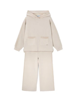 Mayoral Dres 4580 Beżowy Relaxed Fit